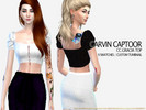 Sims 4 — CC.Gracia Top by carvin_captoor — Created for sims4 Original Mesh All Lod 9 Swatches Don't Recolor And Claim you