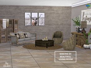 Sims 4 — Making EA Beautiful Living Room Set-READ DESC FOR REQUIRED  by Chicklet — Everything old is NEW again! The next