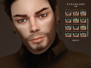 Sims 4 — Eyecolors N18 by -Merci- — Eyecolors in 20 Colours. HQ mod compatible. All ages and genders. Face Paint