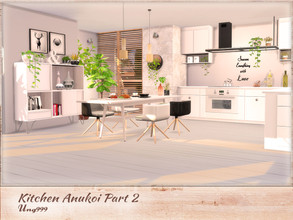 Sims 4 — Kitchen Anukoi Part 2 by ung999 — Part two of Kitchen Anukoi, set contains the following 12 objects: Ceiling