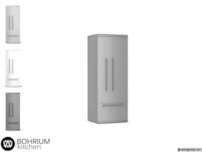 Sims 4 — Bohrium Refrigerator by wondymoon — - Bohrium Kitchen - Refrigerator - Wondymoon|TSR - Creations'2019