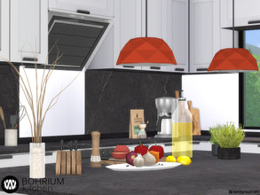 Sims 4 — Bohrium Kitchen II by wondymoon — Part II: Kitchen appliances and decorations of Bohrium Kitchen! Have fun! -