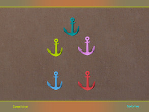 Sims 4 — Sunshine Decor. Hanger Anchor by soloriya — Hanger anchor. Part of Sunshine Decor set. 4 color variations.