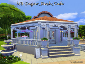 Sims 4 — MB-Sugar_Rush_Cafe by matomibotaki — Lovely little cafe to enjoy a break or stay with friends in the evening.