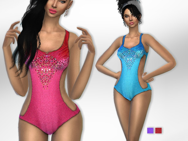 Sims 4 — Siren Swimsuit by Puresim — A chic swimsuit for your mermaid sims. - 4 swatches - teen to elder Enjoy.
