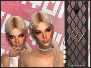 Sims 4 — Nightcrawler-Bling Clips by Nightcrawler_Sims — NEW MESH Found in hat category T/E Smooth bone assignment All
