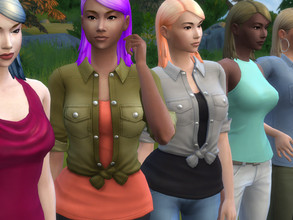 Sims 4 — Medium Get Together Hair Recolor by julalar — A simple recolor *NOT BGC *Get Together REQUIRED *6 interesting