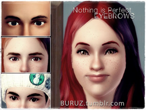 Sims 3 — Buruz_NothingIsPerfect_Eyebrows_Ts3 by Buruz — ''Nothing is Perfect'' Eyebrows. Female, Male. All Ages. The Sims