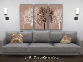 Sims 4 — MB-TreeShades by matomibotaki — MB-TreeShades, modern painting with shades of trees, comes in 4 different color