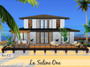 Sims 4 — La Saline One #Beach House Series by diaaa1112 — La Saline One is a breezy, relaxing, comfortable beach home for