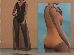Sims 4 — Senorita Set / Christopher067 by christopher0672 — This is a set that features a one-piece bodysuit with a
