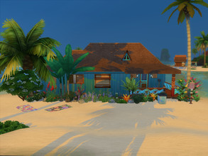 Sims 4 — Blue Lagoon Condo (furnished) by Silerna — There aren't many beach houses with 2 bedrooms or more. Many only