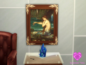 Sims 4 — The Mermaid by John William Waterhouse, 1901 by Simder_Talia — A painting of a mermaid by John William