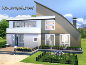 Sims 4 — MB-Scraped_Roof by matomibotaki — Little tiny family home with lot of space and lovely ambience to live in.