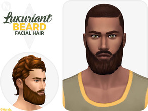 Sims 4 — Luxuriant Beard by Nords — Today, I'm very happy to be sharing with you my first exclusively Male Custom Content