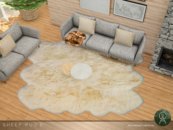 Sims 4 — Sheep Rug 6 by Pralinesims — By Pralinesims
