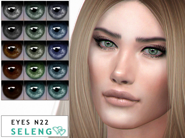 Sims 4 — Eyes N22 by Seleng — Toddler to Elder Female and Male 15 colours Custom Thumbnail HQ mod compatible The picture