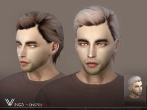 Sims 4 — WINGS-ON0705 by wingssims — This hair style has 20 kinds of color File size is about 13MB Hope you like it!