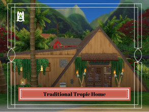 Sims 4 — Traditional Tropic Home by auvastern — A simple traditional home in Sulani for your tropical sim. Location Built