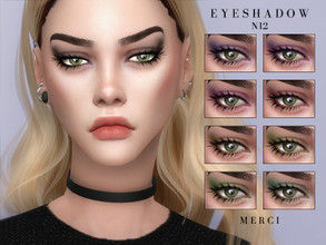 Sims 4 — Eyeshadow N12 by -Merci- — Eyeshadow in 10 Colours. HQ Mod compatible. For female, Teen-Elder. Have Fun! 