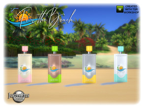 Sims 4 — For the beach solar oil by jomsims — For the beach solar oil