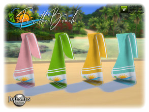 Sims 4 — For the beach towel by jomsims — For the beach towel ( for big bag)