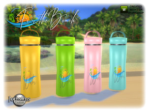 Sims 4 — For the beach water thermos by jomsims — For the beach water thermos