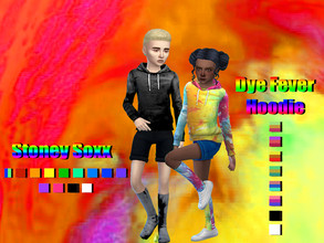 Sims 4 — Child Tie Dye Stoney Soxx by ImBreaching — Tie Dye swatches as shown base game socks recolor