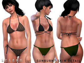 Sims 4 — Sunburnt Female Skin detail by Seleng — Sunburnt Skin with body freckles Only for female Teen to elder On tattoo