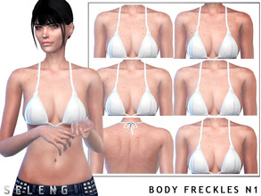 Sims 4 — Body Freckles N1 by Seleng — Teen to elder female and male 5 variations Hq compatible Tattoo section