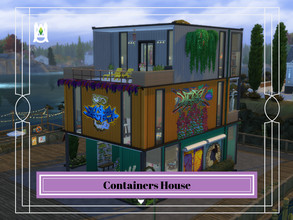 Sims 4 — Containers House by auvastern — These containers were use for good shipments. But now, you can decorate by