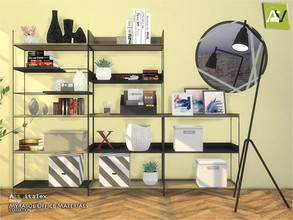 Sims 4 — Myrasol Office Materials by ArtVitalex — - Myrasol Office Materials - ArtVitalex@TSR, Jul 2019 - All objects