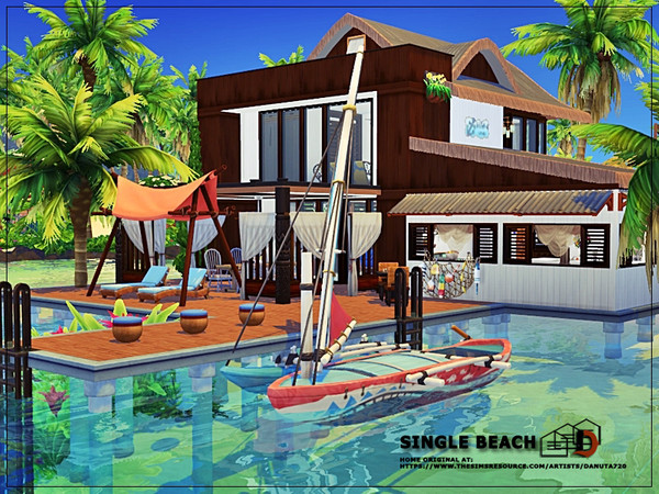 Sims 4 — Single Beach by Danuta720 — No CC by Danuta720