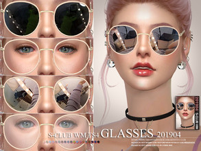 Sims 4 — S-Club ts4 WM Glasses 201904 by S-Club — Glasses, 10 swatches, hope you like, thank you.