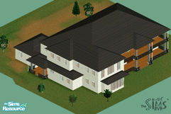 Sims 1 — Song of the South by Harmonie — Sprawling mansion with large living spaces and large multi-level front porch. 4