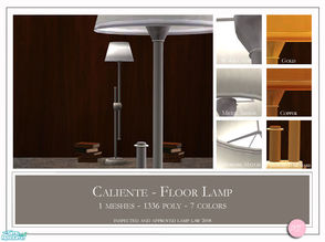 Sims 2 — Caliente Floor Lamp by DOT — Caliente Floor Lamp 1 MESH Plus Recolors. Sims 2 by DOT of The Sims Resource.