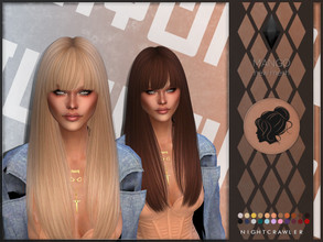 Sims 4 — Nightcrawler-Mango by Nightcrawler_Sims — NEW HAIR MESH T/E Smooth bone assignment All lods 22colors Works with