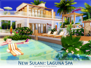 Sims 4 — New Sulani: Laguna Spa by Lhonna — Contemporary spa center. The lot is fully furnished, tested and ready to