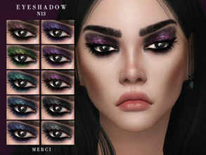 Sims 4 — Eyeshadow N13 by -Merci- — Eyeshadow in 14 Colours. HQ Mod compatible. For female, Teen-Elder. Have Fun!