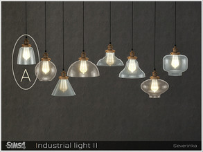 Sims 4 — [Industrial light II] - ceiling  lamp A by Severinka_ — Ceiling lamp A Loft style From the set 'Industrial light