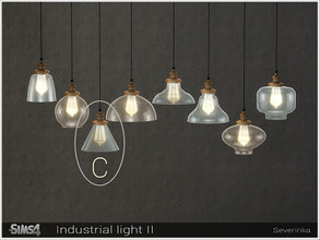 Sims 4 — [Industrial light II] - ceiling  lamp C by Severinka_ — Ceiling lamp C Loft style From the set 'Industrial light
