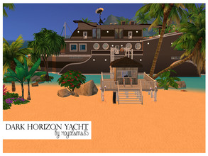Sims 4 — Dark Horizon Yacht by royalsims85 — Sulani, a new ocean world has a lot to offer, and the best way to see and