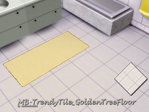 Sims 4 — MB-TrendyTile_GoldenTreeFloor by matomibotaki — MB-TrendyTile_GoldenTreeFloor, matching solid colored tile