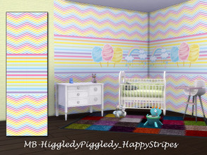 Sims 4 — MB-HiggledyPiggledy_HappyStripes by matomibotaki — MB-HiggledyPiggledy_HappyStripes, lovely wallpaper with