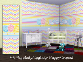 Sims 4 — MB-HiggledyPiggledy_HappyStripes2 by matomibotaki — MB-HiggledyPiggledy_HappyStripes2, lovely wallpaper with