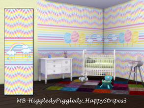 Sims 4 — MB-HiggledyPiggledy_HappyStripes3 by matomibotaki — MB-HiggledyPiggledy_HappyStripes3, lovely wallpaper with