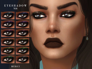 Sims 4 — Eyeshadow N14 by -Merci- — Eyeshadow in 12 Colours. HQ Mod compatible. For female, Teen-Elder. Have Fun!