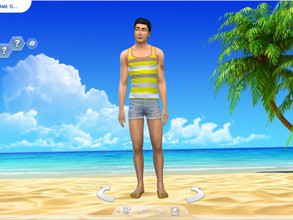 Sims 4 — Inviting Beach CAS Background by MidnightRose — Who doesn't want to spend summers at the beach! Lovely,