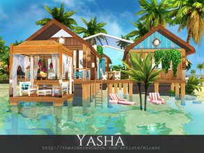 Sims 4 — Yasha by Rirann — Yasha is a cosy beach retreat for a small sim family. Fully furnished and decorated. Inside: