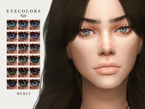 Sims 4 — Eyecolors N21 by -Merci- — Eyecolors in 18 Colours. HQ mod compatible. All ages and genders. Face Paint